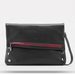 NEW! HAMMITT VIP Medium Studded Crossbody Bag NWT Black Gunmetal Red Zipper